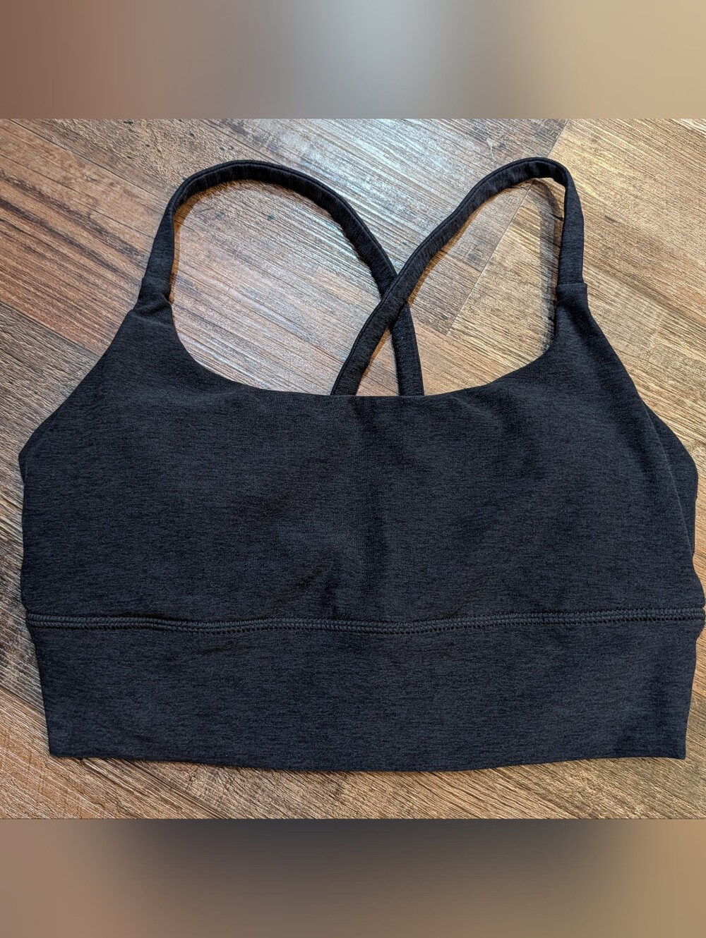 Vuori Long Line Elevation Bra Heather Blue Sz S